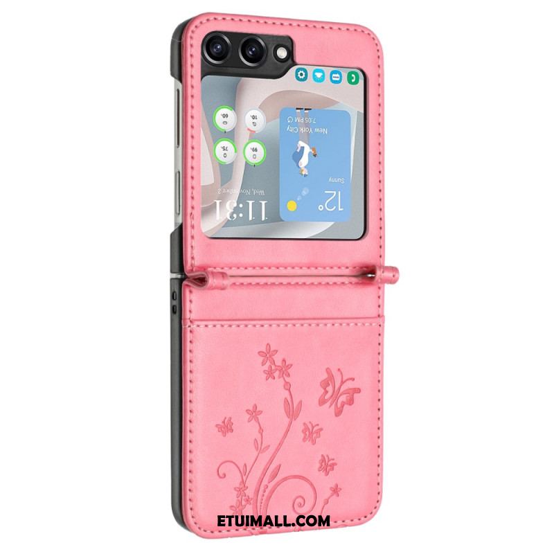 Etui Samsung Galaxy Z Flip 6 Motyle I Kwiaty