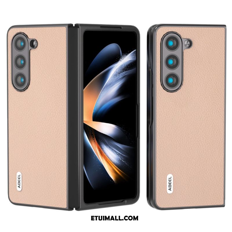 Etui Samsung Galaxy Z Fold 6 Liczi Ze Sztucznej Skóry Abeel