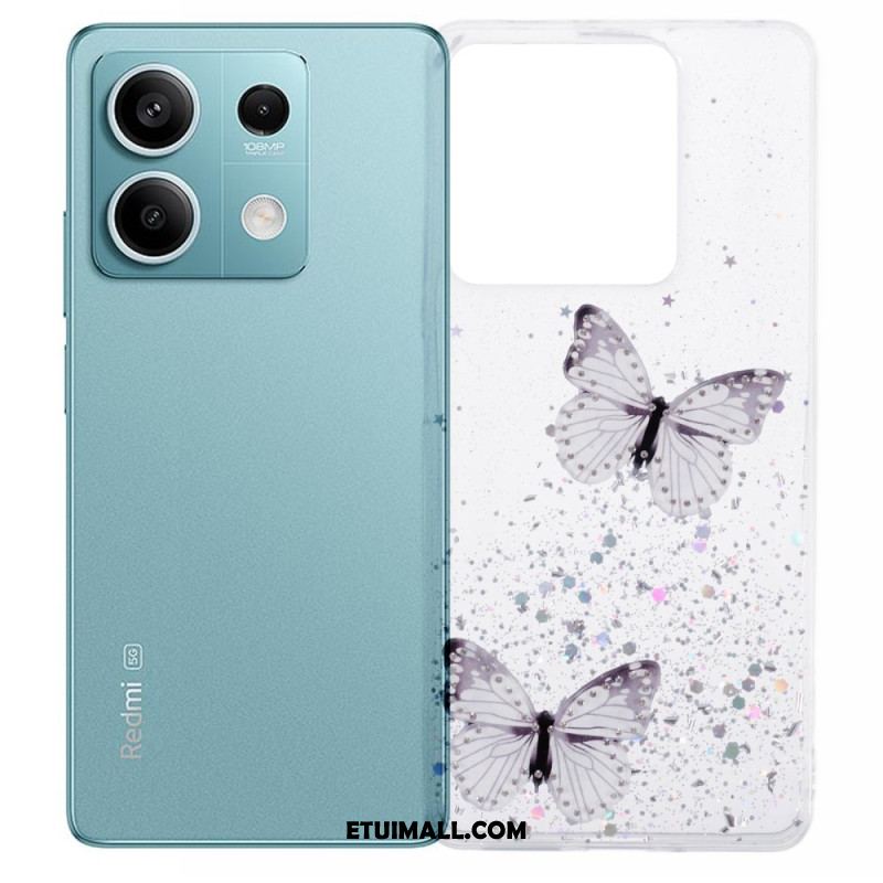 Etui Xiaomi Redmi Note 13 5g Błyszczące Motyle