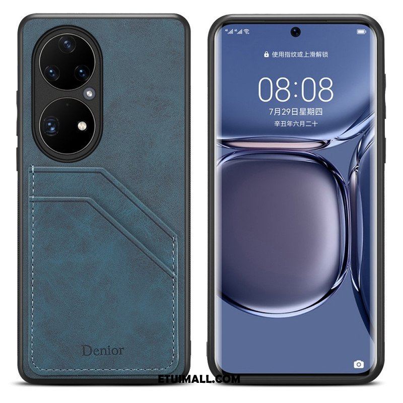 Etui do Huawei P50 Pro Etui Na Karty Z Podwójnymi Przegródkami Denior