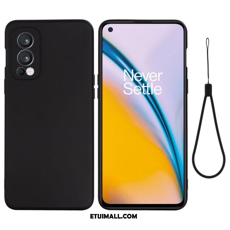 Etui do OnePlus Nord 2 5G Płynny Silikon Ze Smyczą