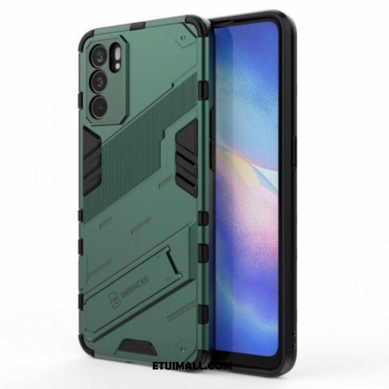 Etui do Oppo Reno 6 5G Zdejmowany Stojak W Dwóch Pozycjach Bez Użycia Rąk