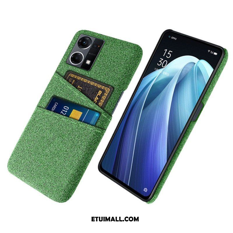 Etui do Oppo Reno 7 Posiadacz Karty Tkaniny