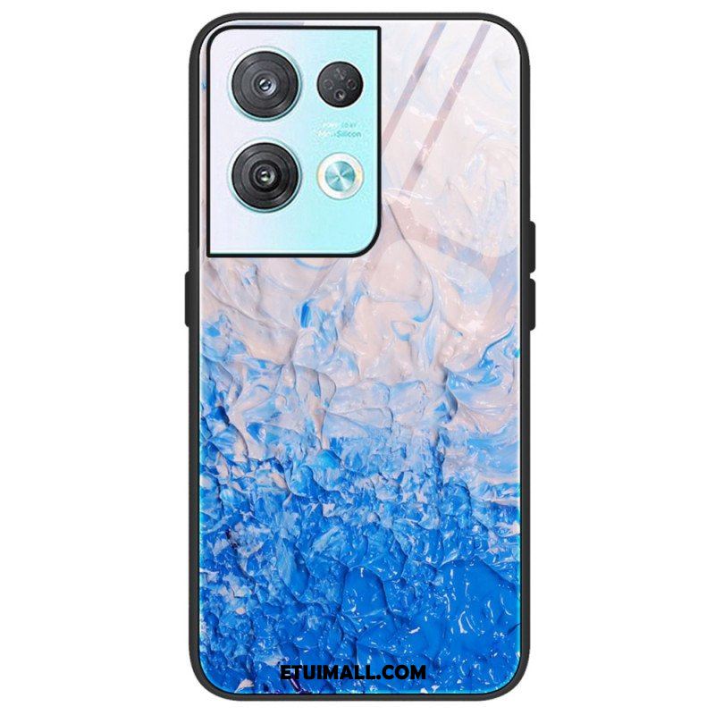 Etui do Oppo Reno 8 Pro Szkło Hartowane W Kolorach Marmuru