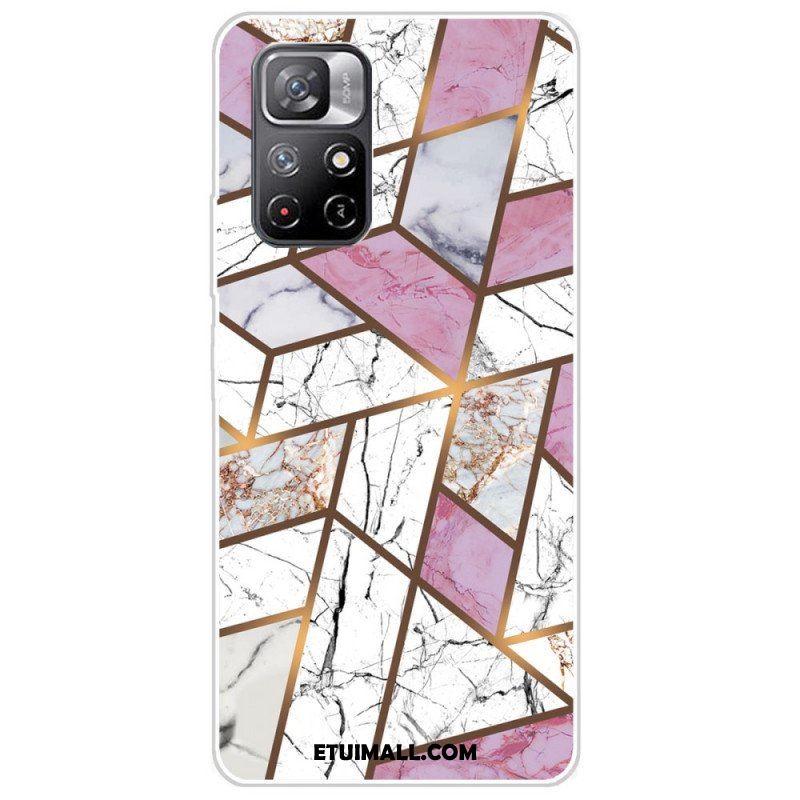 Etui do Poco M4 Pro 5G Geometria Marmuru