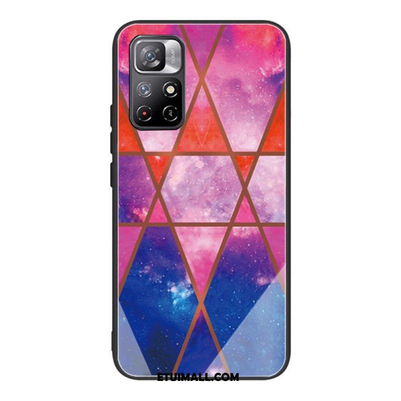 Etui do Poco M4 Pro 5G Hartowana Geometria Marmuru