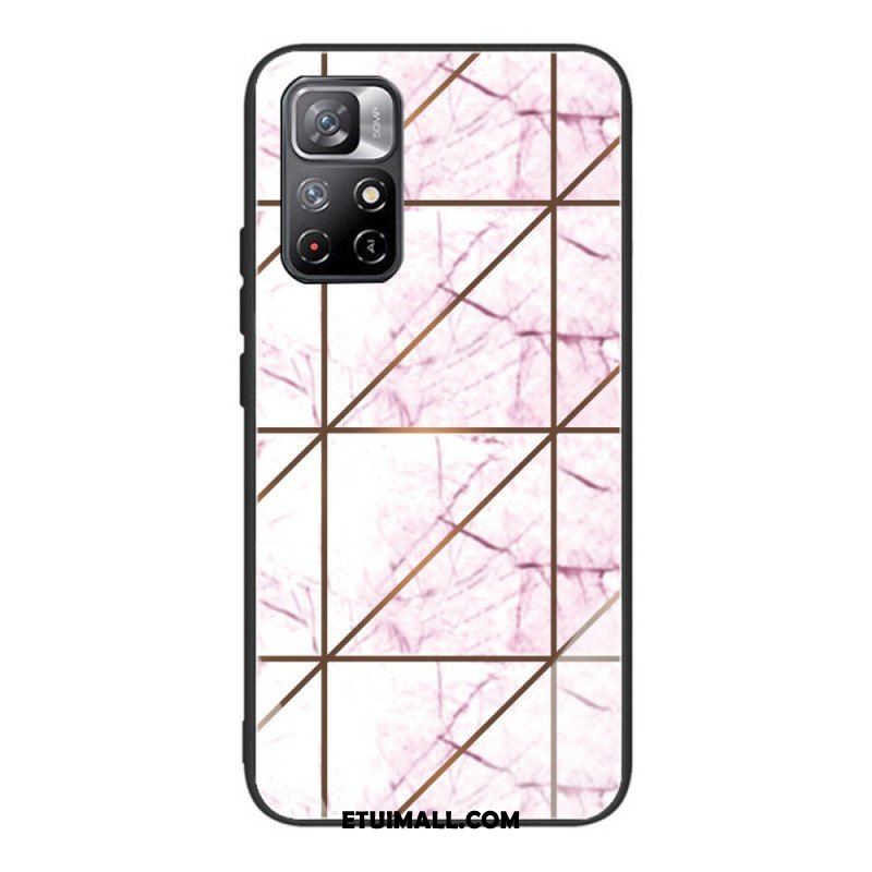 Etui do Poco M4 Pro 5G Hartowana Geometria Marmuru