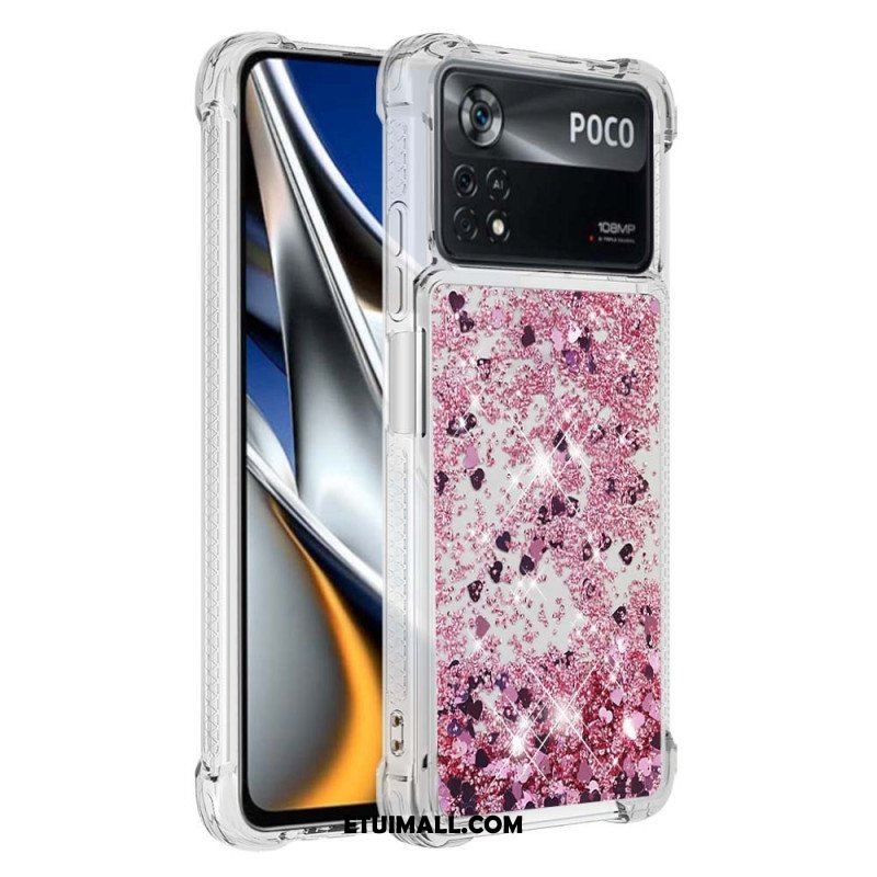 Etui do Poco X4 Pro 5G Pragnienia Cekiny