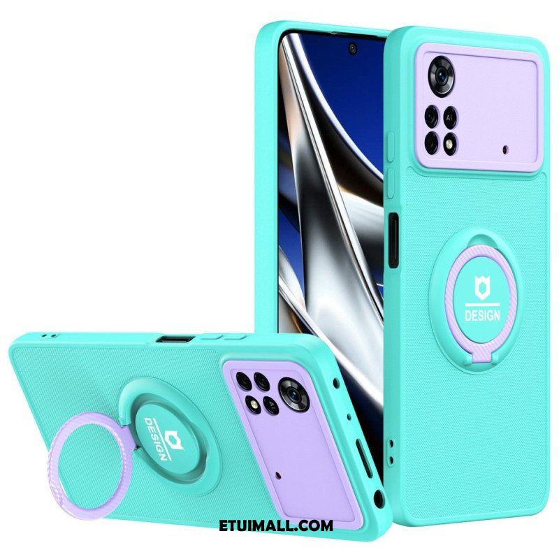 Etui do Poco X4 Pro 5G Wsparcie Pierścienia Dwukolorowego