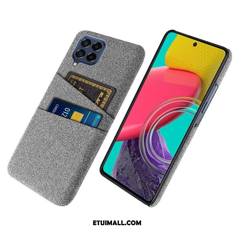 Etui do Samsung Galaxy M53 5G Posiadacz Karty Z Tkaniny