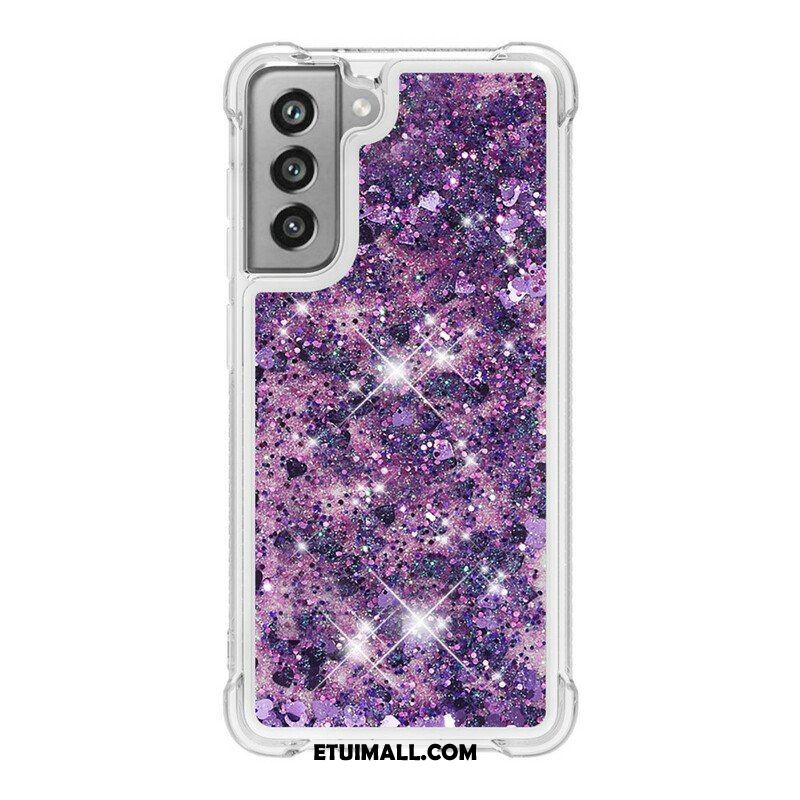 Etui do Samsung Galaxy S21 FE Pragnienia Cekiny