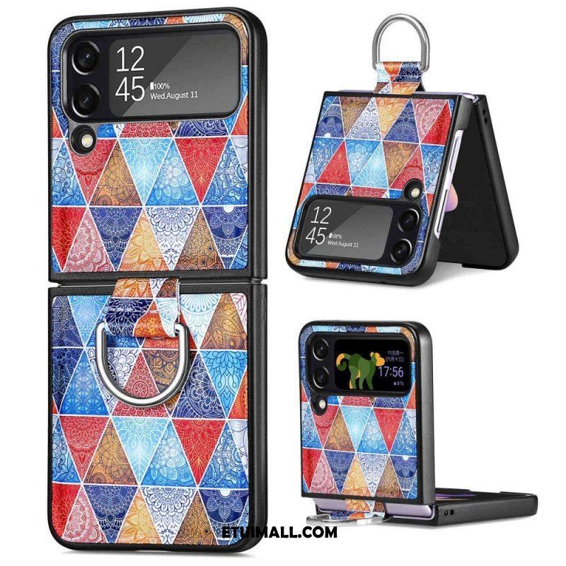 Etui do Samsung Galaxy Z Flip 4 Etui Folio Fantazja Z Pierścionkiem Caseneo