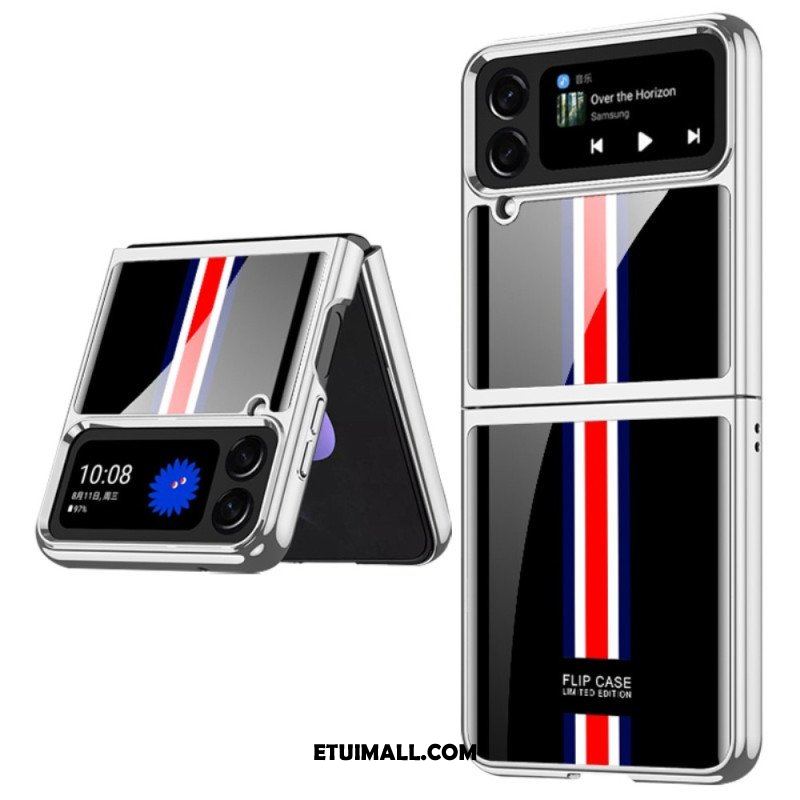 Etui do Samsung Galaxy Z Flip 4 Etui Folio Szkło Hartowane Trójkolorowe Gkk