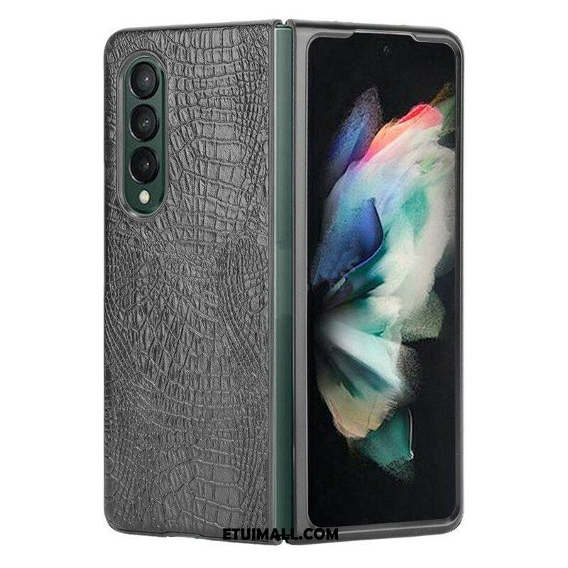 Etui do Samsung Galaxy Z Fold 3 5G Sztuczna Skóra Krokodyla