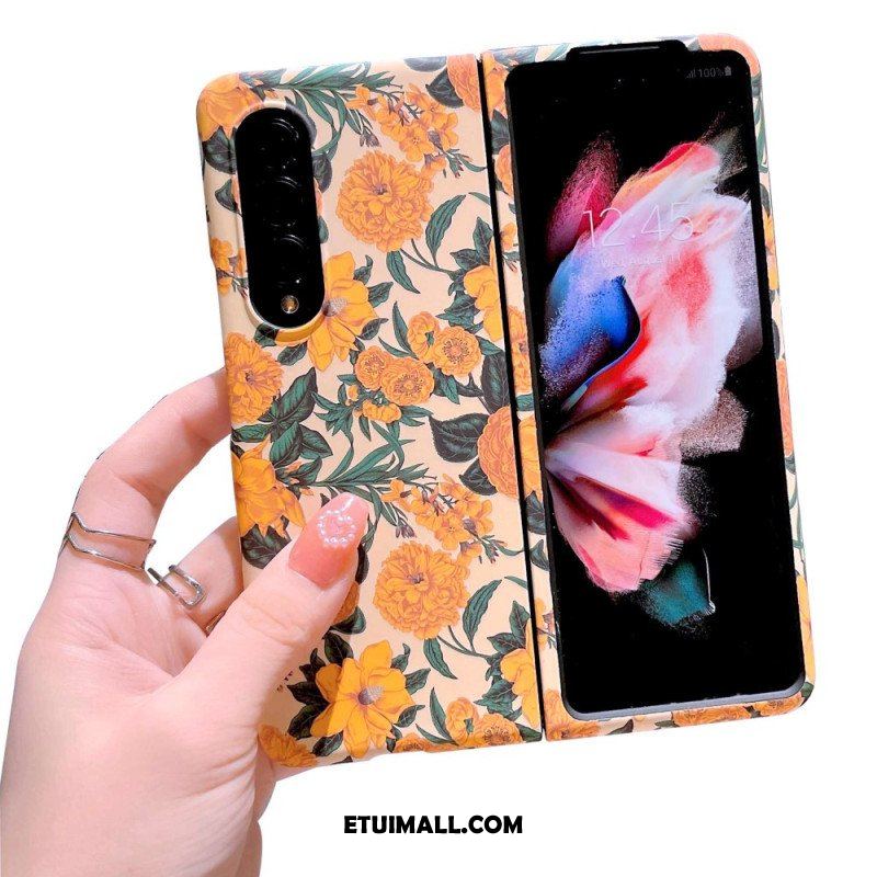 Etui do Samsung Galaxy Z Fold 4 Kwiaty Tapeta