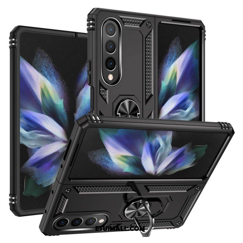 Etui do Samsung Galaxy Z Fold 4 Stopień Wojskowy Z Pierścieniem