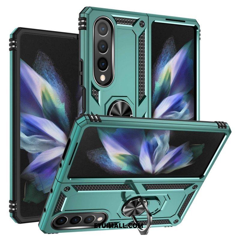 Etui do Samsung Galaxy Z Fold 4 Stopień Wojskowy Z Pierścieniem