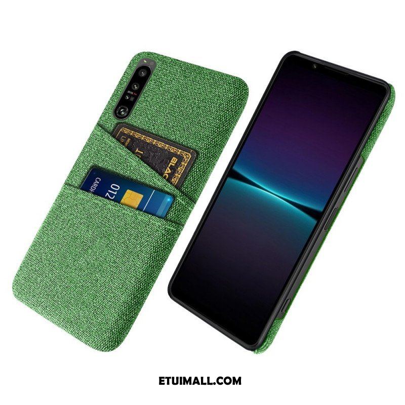 Etui do Sony Xperia 1 IV Tkanina Na Karty