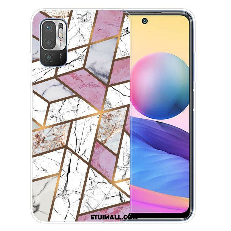 Etui do Xiaomi Redmi Note 10 5G Geometryczny Marmur