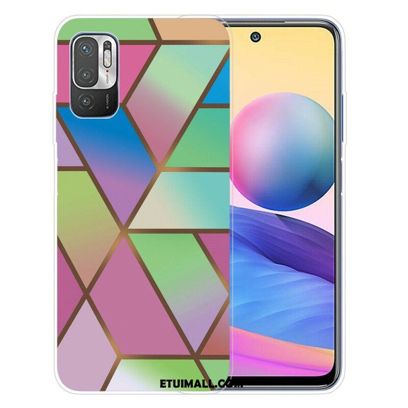 Etui do Xiaomi Redmi Note 10 5G Geometryczny Marmur