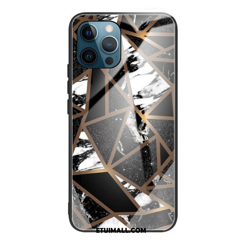 Etui do iPhone 13 Pro Geometria Marmurowe Szkło Hartowane