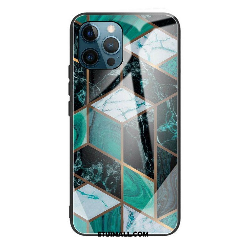 Etui do iPhone 13 Pro Geometria Marmurowe Szkło Hartowane