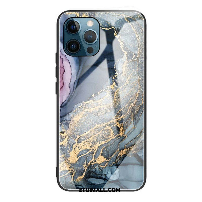 Etui do iPhone 13 Pro Marmurowe Szkło Hartowane