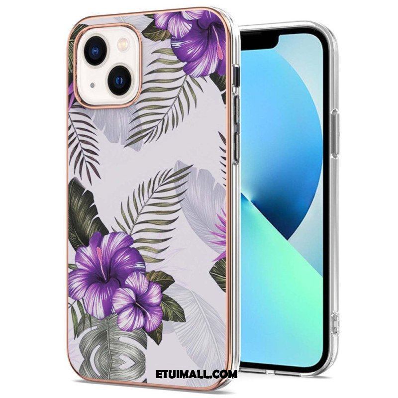 Etui do iPhone 15 Marmur Kwiatowy