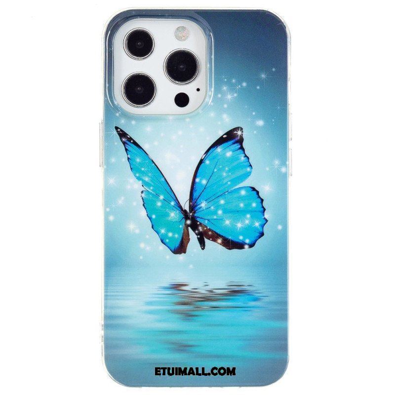 Etui do iPhone 15 Pro Max Fluorescencyjne Motyle