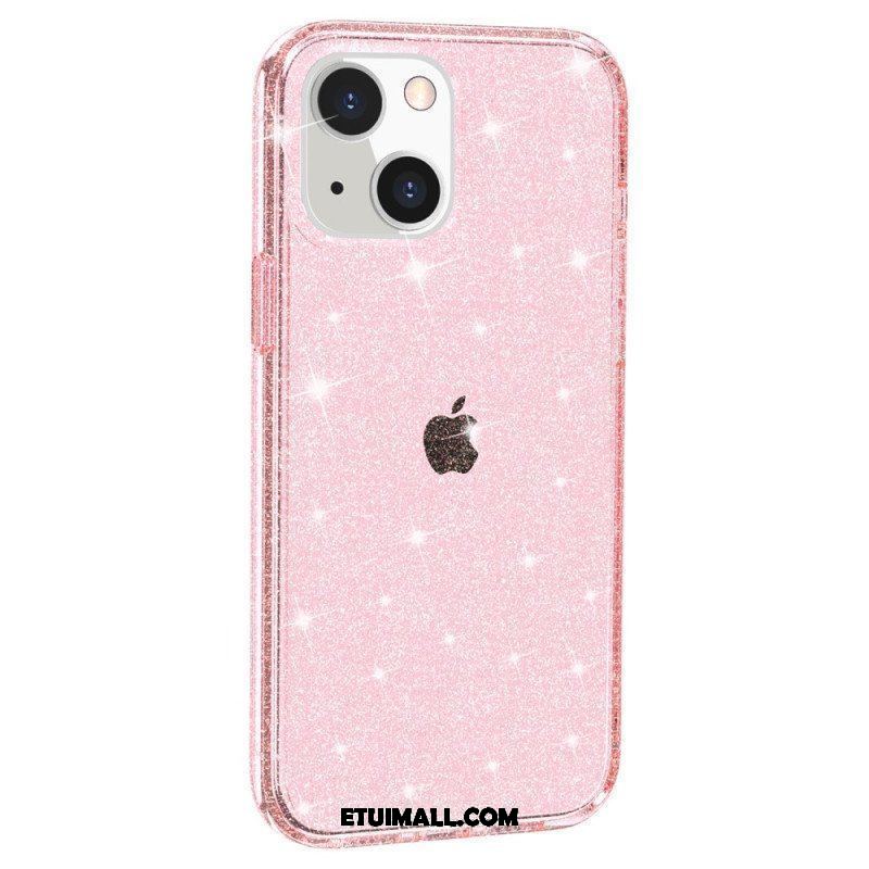 Etui do iPhone 15 Przezroczysty Brokat