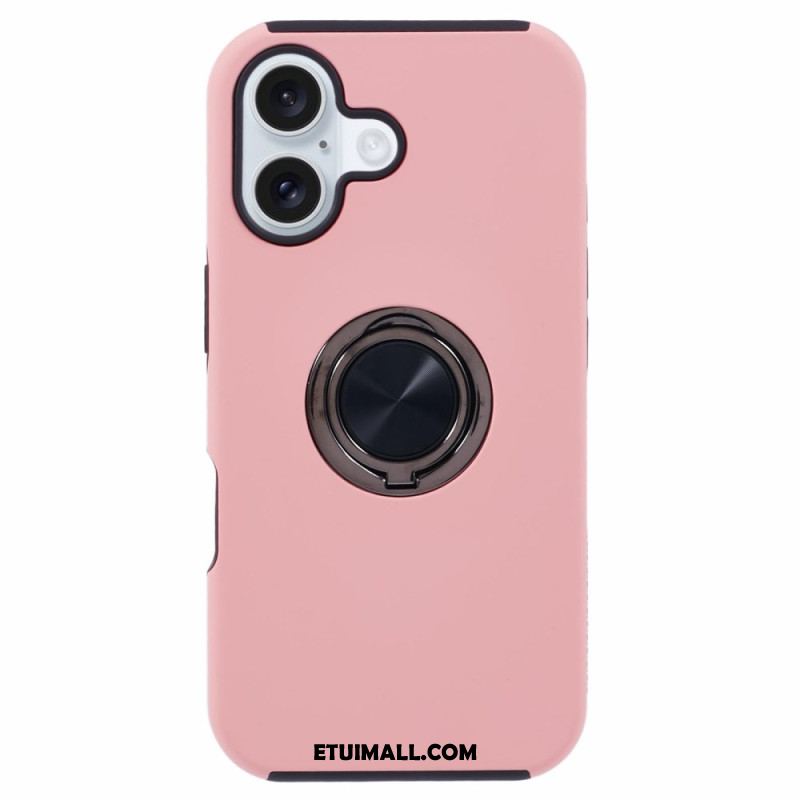 Etui iPhone 16 Plus Obrotowy Wspornik Z Efektem Metalu Etui Ochronne