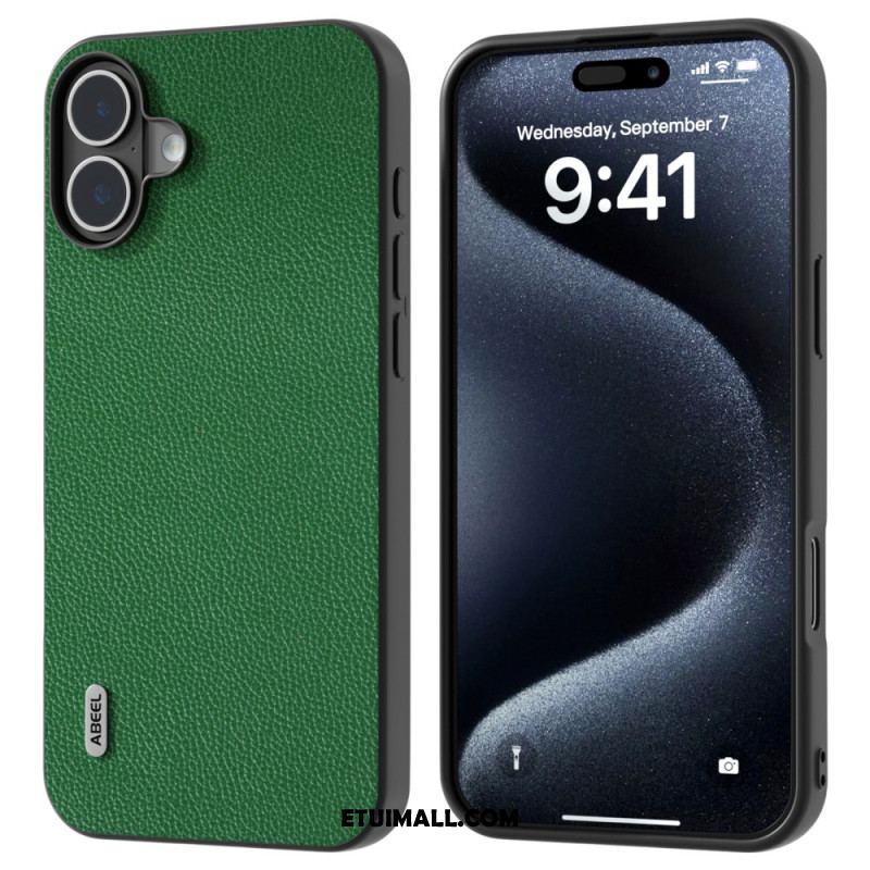 Etui iPhone 16 Plus Tekstura Litchi Abeel