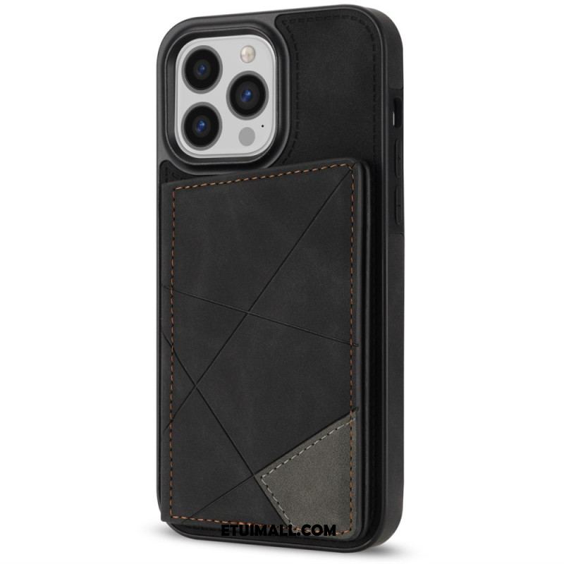 Etui iPhone 16 Pro Etui Na Karty Ze Wzorem Geometrycznym