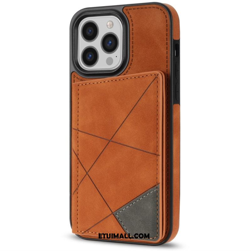 Etui iPhone 16 Pro Etui Na Karty Ze Wzorem Geometrycznym