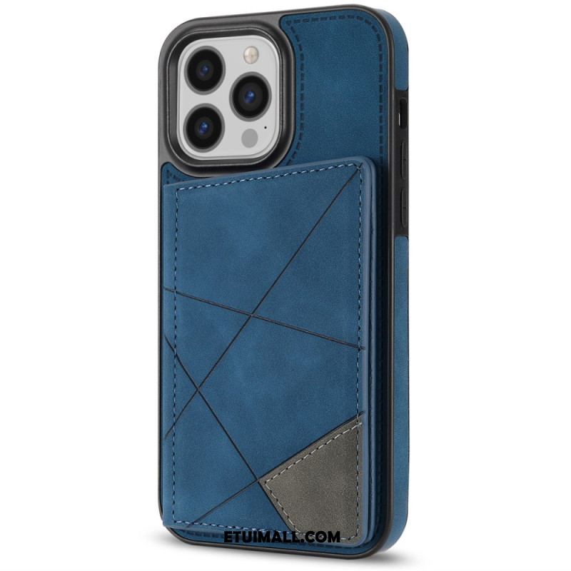 Etui iPhone 16 Pro Etui Na Karty Ze Wzorem Geometrycznym