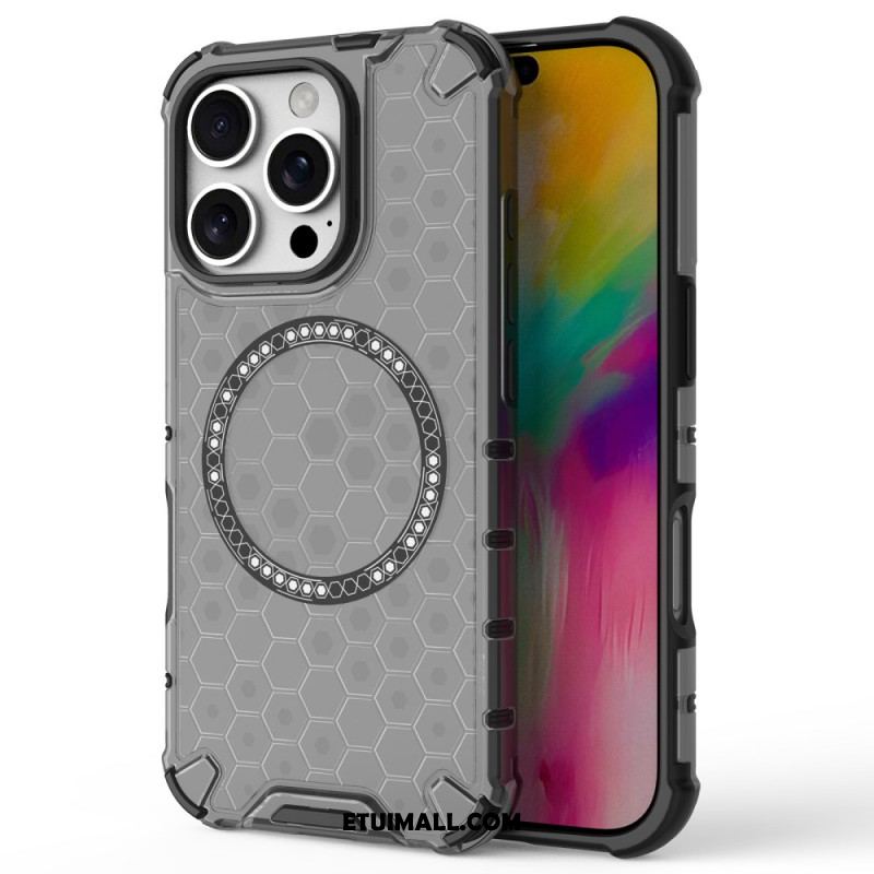 Etui iPhone 16 Pro Magnetyczny Plaster Miodu Etui Ochronne