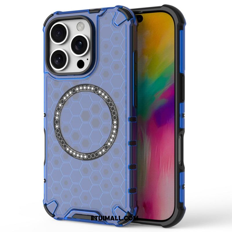 Etui iPhone 16 Pro Magnetyczny Plaster Miodu Etui Ochronne