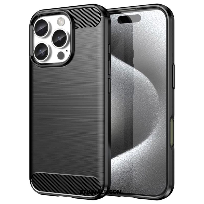 Etui iPhone 16 Pro Szczotkowane Włókno Węglowe