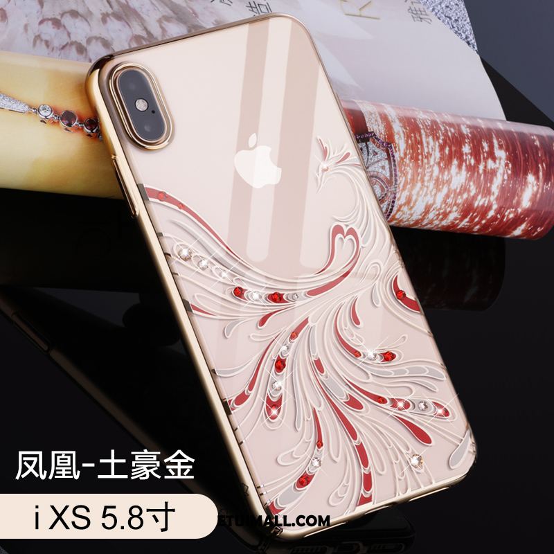 Etui iPhone Xs Anti-fall Nowy Rhinestone Telefon Komórkowy Przezroczysty Futerał Sprzedam