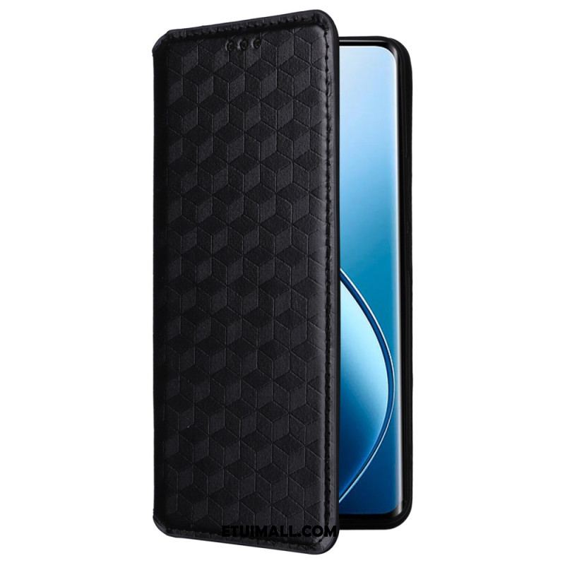 Flip Kotelot Realme 12 Pro / 12 Pro Plus Wzór Rombu 3d Etui Ochronne