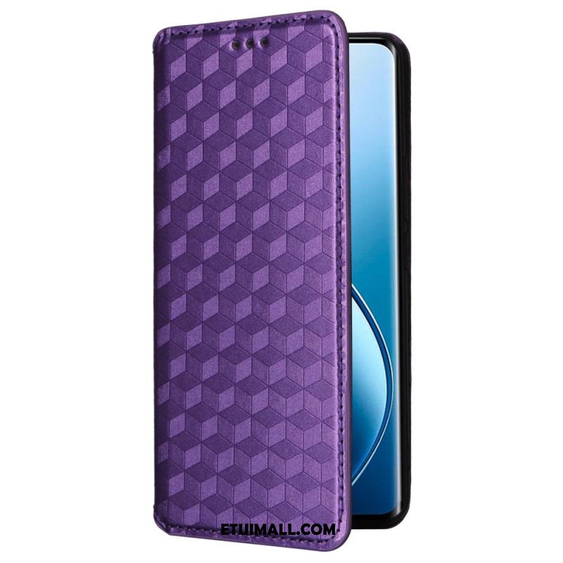 Flip Kotelot Realme 12 Pro / 12 Pro Plus Wzór Rombu 3d Etui Ochronne