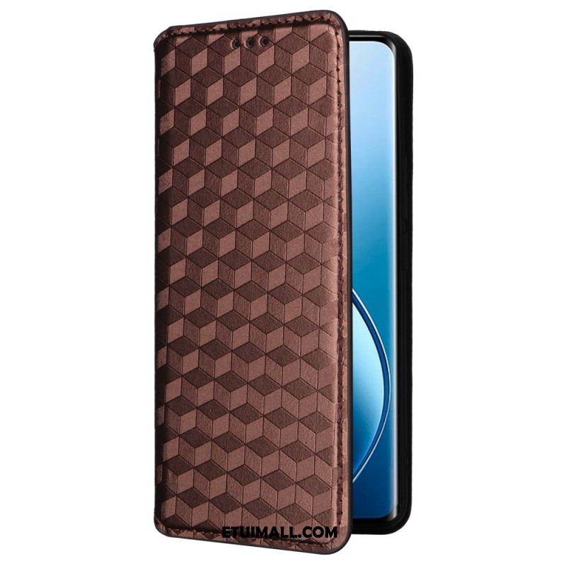 Flip Kotelot Realme 12 Pro / 12 Pro Plus Wzór Rombu 3d Etui Ochronne