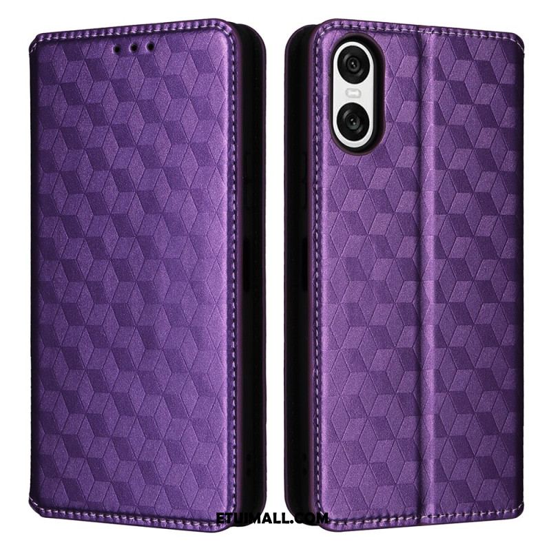 Flip Kotelot Sony Xperia 10 Vi Diamenty 3d Etui Ochronne