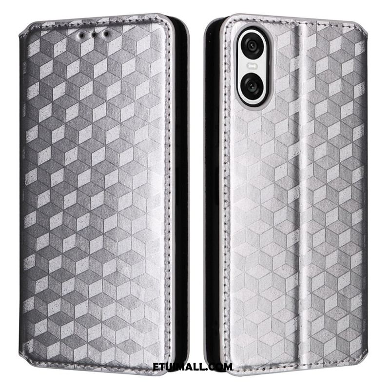 Flip Kotelot Sony Xperia 10 Vi Diamenty 3d Etui Ochronne