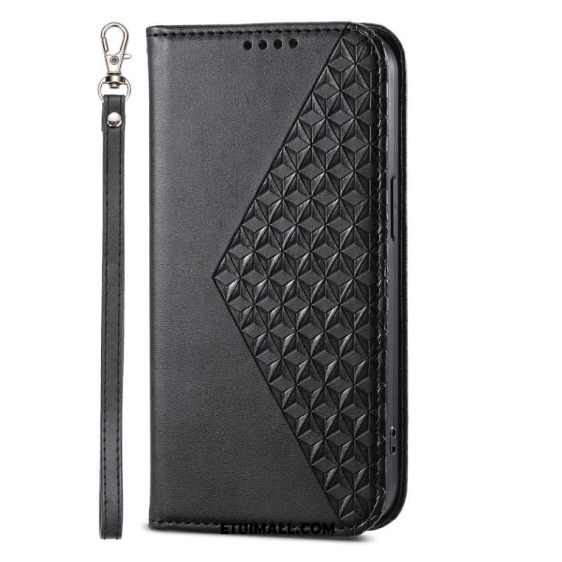 Flip Kotelot Xiaomi 14 Pro Etui Na Telefon Diamenty 3d Z Paskiem