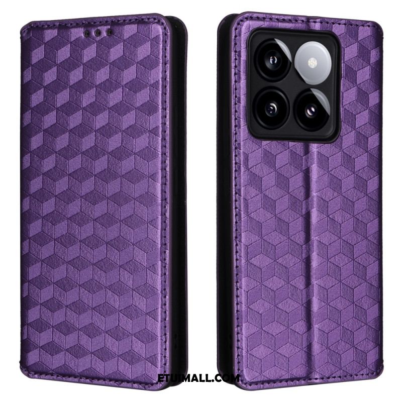 Flip Kotelot Xiaomi 14t Etui Na Telefon Kostki 3d