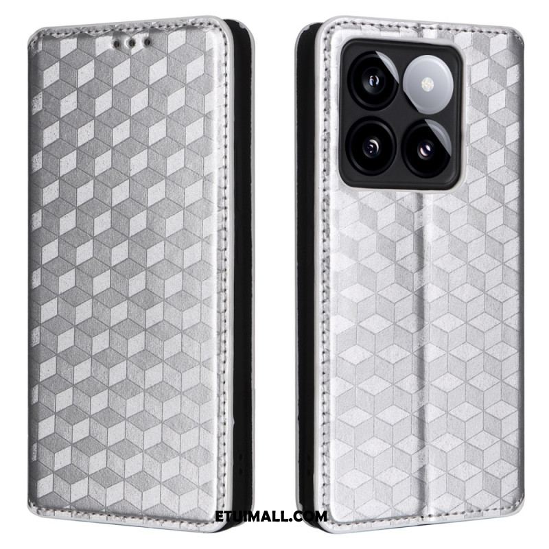 Flip Kotelot Xiaomi 14t Etui Na Telefon Kostki 3d