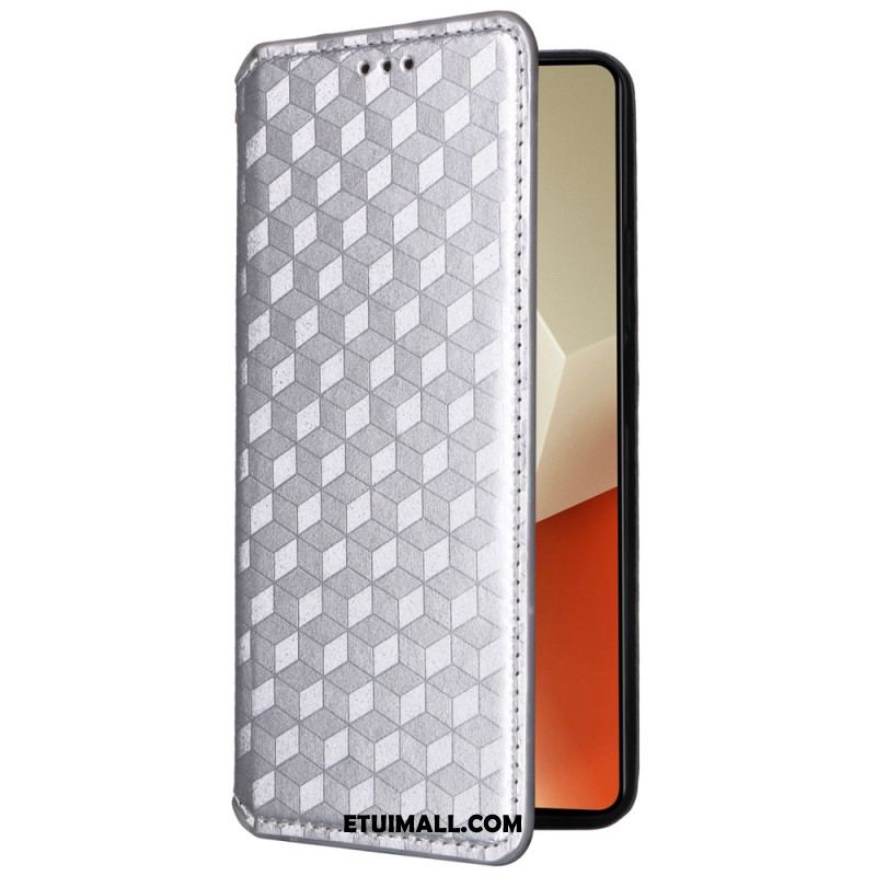 Flip Kotelot Xiaomi Redmi Note 13 Pro 5g Kostki 3d Etui Ochronne