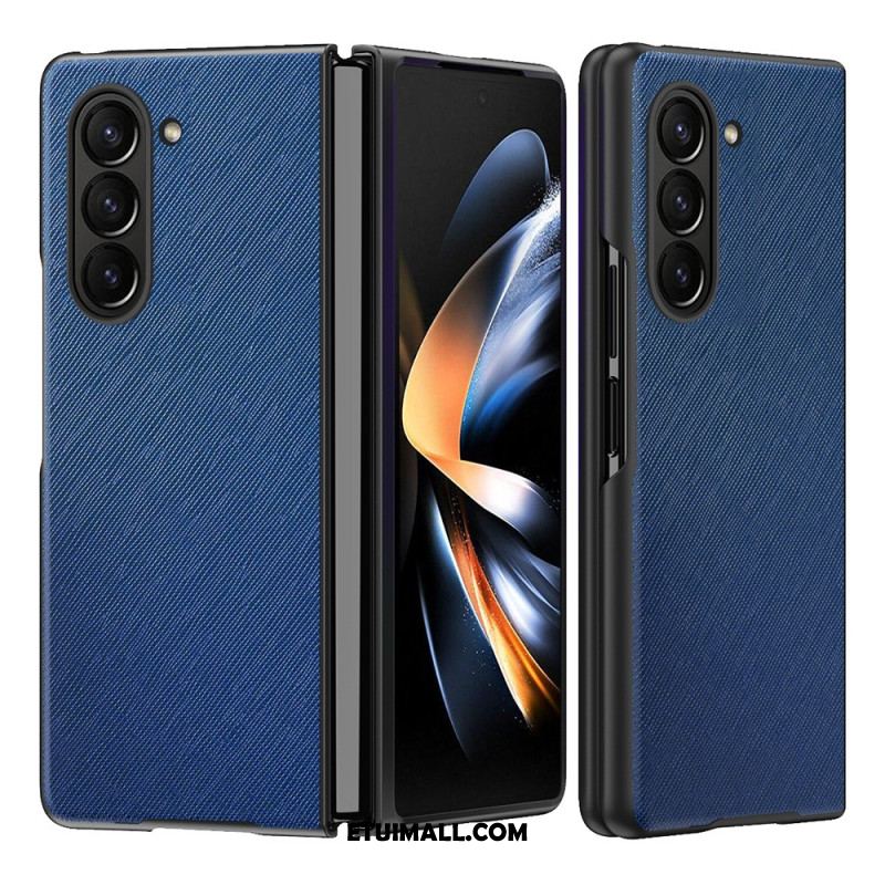 Futerały Samsung Galaxy Z Fold 5 Etui Na Telefon Styl Skóry Z Efektem Tkaniny