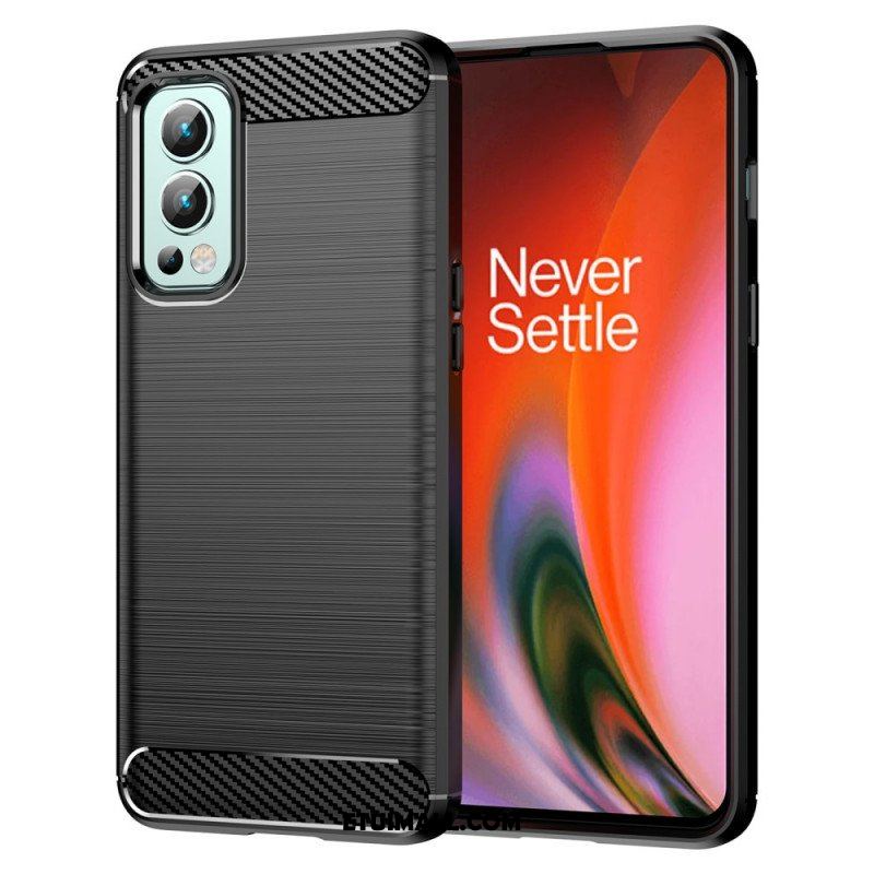 Futerały do OnePlus Nord 2 5G Szczotkowane Włókno Węglowe